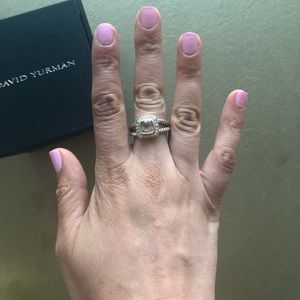David Yurman Petite Albion ring in Morganite